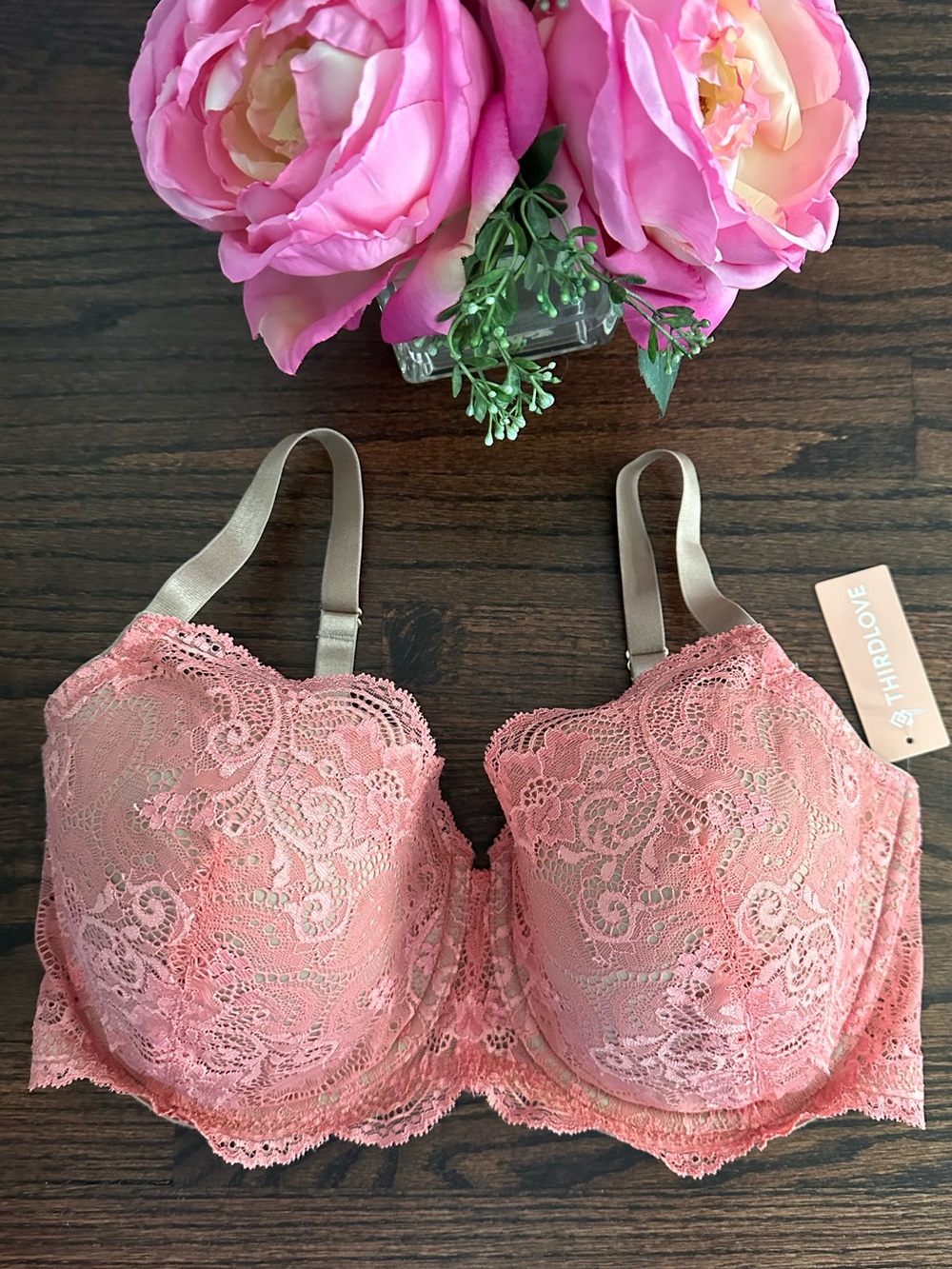 NWT Thirdlove Lace Balconette Bra, size 36F